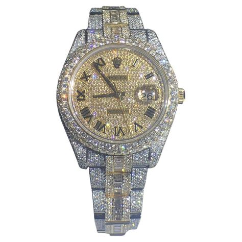 iced out rolex replicas for sale|Rolex datejust iced out 41mm.